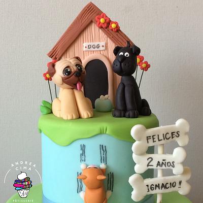 Puppies and the cat - Cake by Andrea Cima