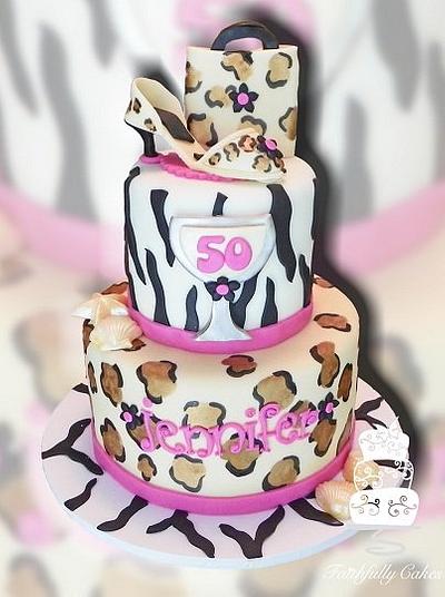 Animal Print Birthday - Cake by FaithfullyCakes
