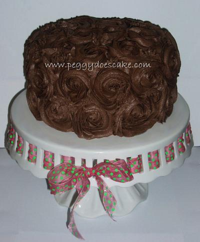 Amanda's Chocolate Rose Cake - Cake by Peggy Does Cake