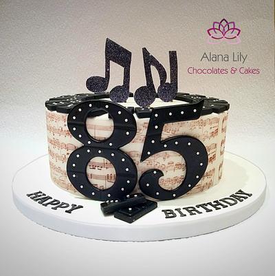 Music and dominoes - Cake by Alana Lily Chocolates & Cakes