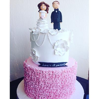 Engagement Cake - Cake by yumyumatolye