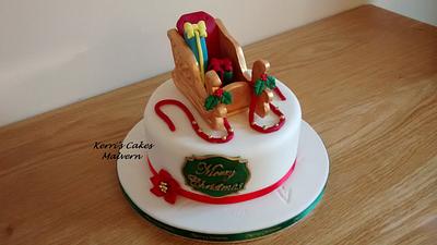 Santa's Sleigh - Cake by Kerri's Cakes
