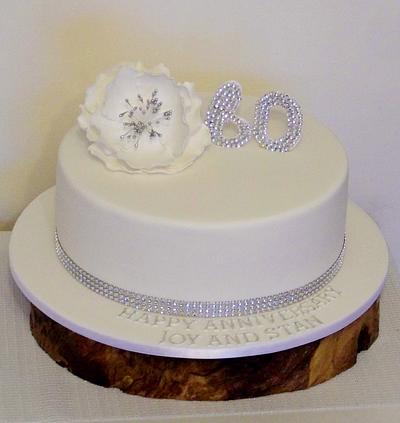 60th wedding anniversary - Cake by Cakes and Cupcakes by Anita
