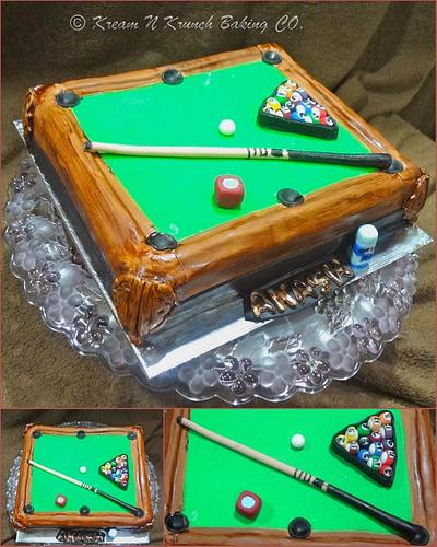 Pool Table - Cake by KnKBakingCo