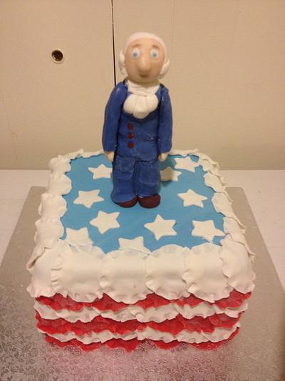 George Washington for a princess - Cake by Forgoodnesscakes