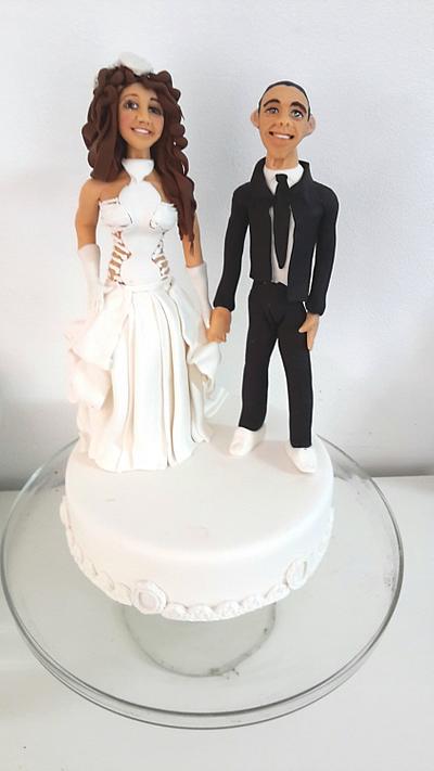 Bride and groom sculpture by image - Cake by Nivo