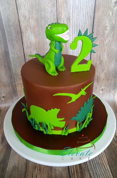 Dino Cake - Cake by Elevatecake