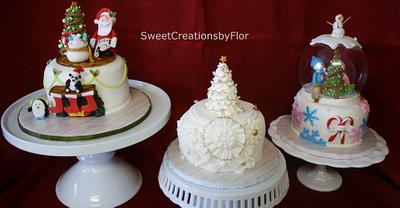 Christmas Cakes - Cake by SweetCreationsbyFlor