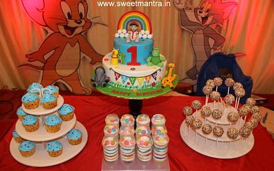 Sugar table for 1st birthday - Cake by Sweet Mantra Homemade Customized Cakes Pune