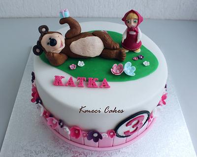 Masha and the Bear  - Cake by Kmeci Cakes 