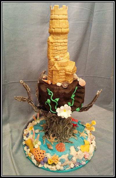 Summer dreams, sandcastles, driftwood, and the beauty of the ocean. - Cake by The Floury