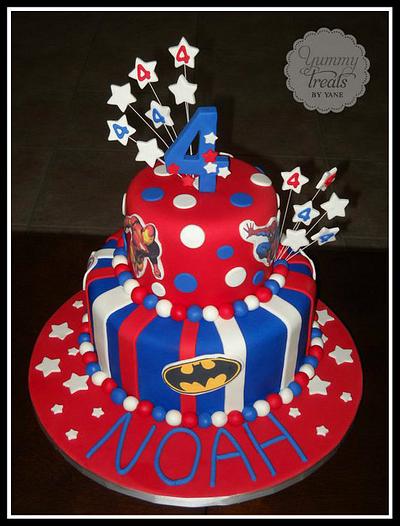 Super Heroes Cake! - Cake by YummyTreatsbyYane