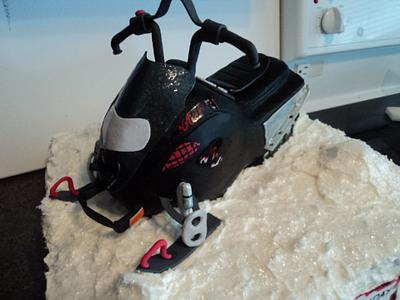Snowmobile  - Cake by The Cakery 