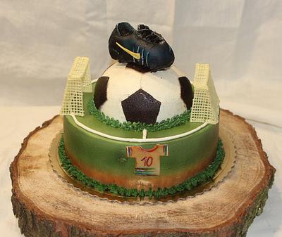 Football cake without fondant - Cake by Sugar Witch Terka 