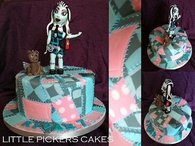 Frankie Stein patchwork and wotsit - Cake by little pickers cakes