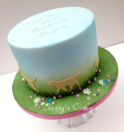 Horse and hounds silhouettes - Cake by The Rosehip Bakery