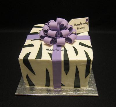 Zebra Print Gift Cake - Cake by Michelle