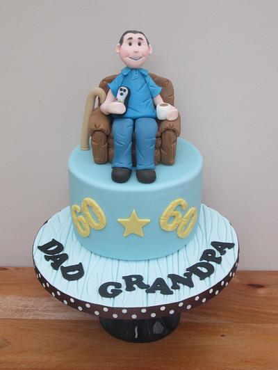 60th Birthday - Armchair Cake - Cake by The Buttercream Pantry