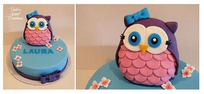 Baby Shower Owl Cake - Cake by Bela Verdasca