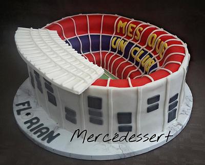 Camp Nou stadium Barça cake - Cake by Mercedessert