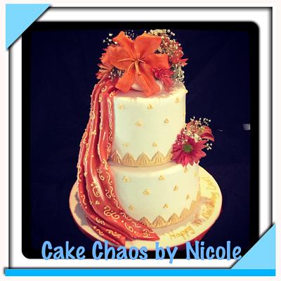 Indian Inspired Sari Cake - Cake by CakeChaosbyNicole