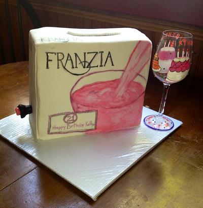 Box of wine 21st birthday - Cake by Pattyday