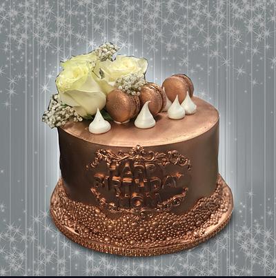 Copper Tone Cake  - Cake by MsTreatz