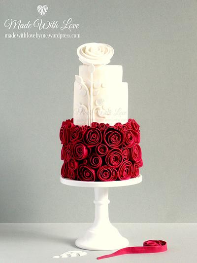 Snow White and Rose Red Cake - Cake by Pamela McCaffrey