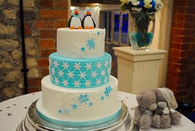 Winter wedding cake - Cake by Daisychain's Cakes