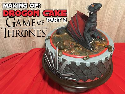 GAME OF THRONES: DROGON CAKE - Cake by SweetART by Eli