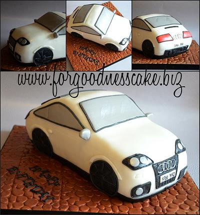 Audi car - Cake by Forgoodnesscake