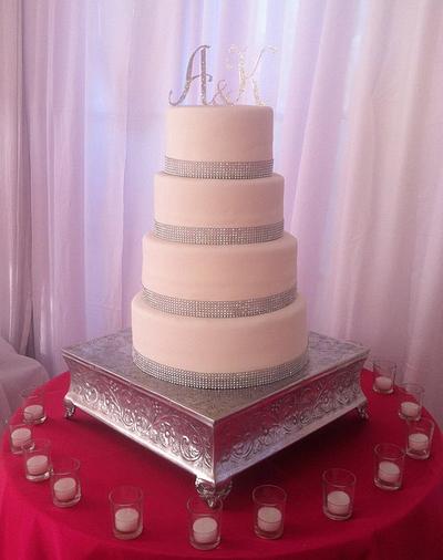 White Diamond Cake - Cake by The SweetBerry