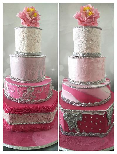 Majestic pink - Cake by Creative Confectionery(Trupti P)