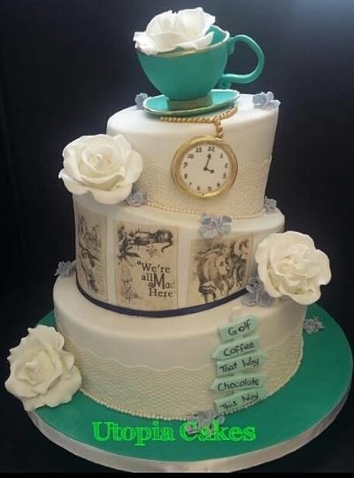 alice in wonderland wedding - Cake by Utopiacakes