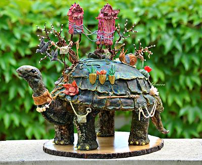 Steampunk style Turtle cake.... - Cake by More_Sugar