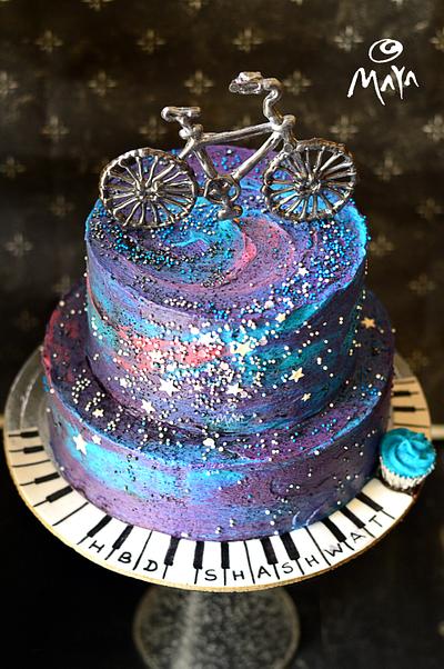 Cycling to the top of the Galaxy - Cake by Abha Kohli