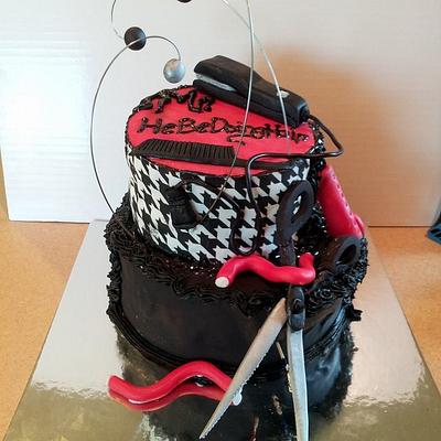 hair stylist cake - Cake by youRsoSWEET