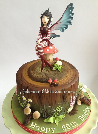 The 'Fairy Brat' inspired by Amy Brown - Cake by Ellen Redmond@Splendor Cakes