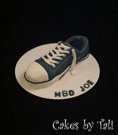 Converse shoe cake.  - Cake by Tali