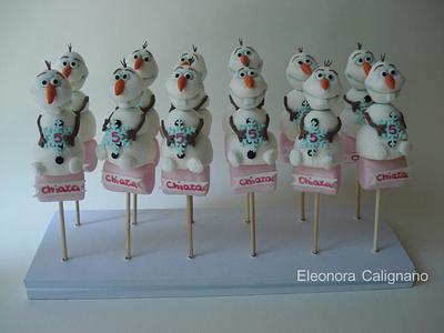 Olaf Marshmallow pops - Cake by Eleonora Calignano