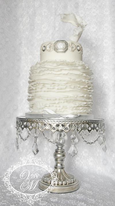 White ruffle Cake - Cake by Art Cakes Prague