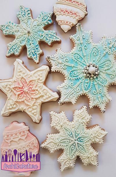 Cookies Snowflake <3 - Cake by Archicaketure_Italia