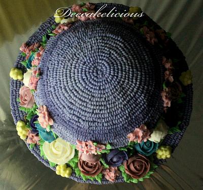 Buttercream girly hat! - Cake by Deepa Shiva - Deecakelicious