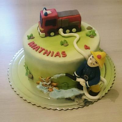 Fireman Sam Cake - Cake by AndyCake