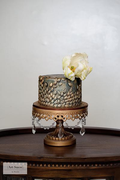 Antique bronze leaves - Cake by Art Sucré by Mounia