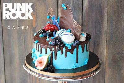 PunkArt Cake - Blue Passion - Cake by PunkRockCakes