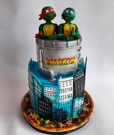 Turtles ninja  - Cake by Mariya Gechekova
