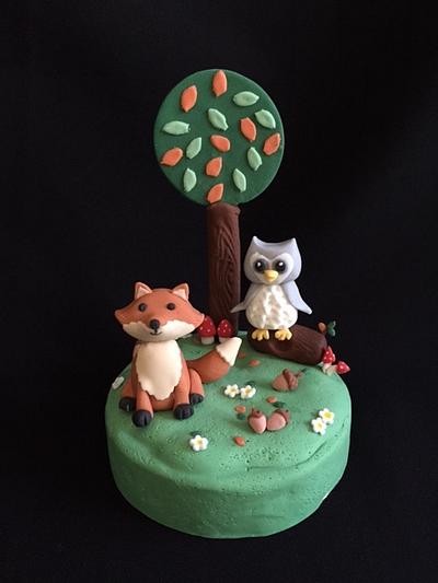 Woodland themed topper - Cake by Mel - Top This Cake
