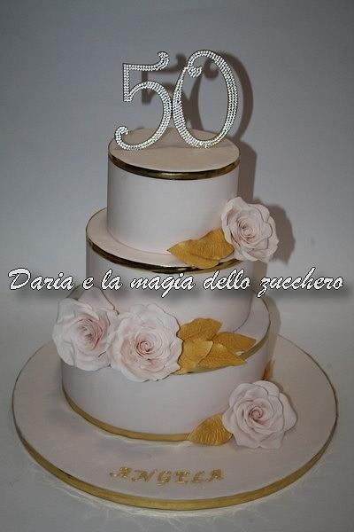 Rose Gold cake - Cake by Daria Albanese