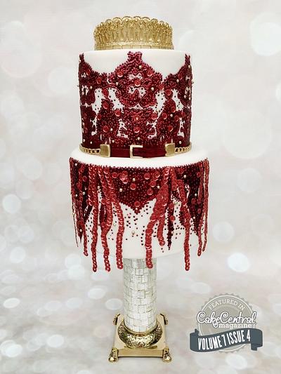 Ellie Saab inspired Cake for Cake Central Magazine - Cake by Sweet Surprizes 
